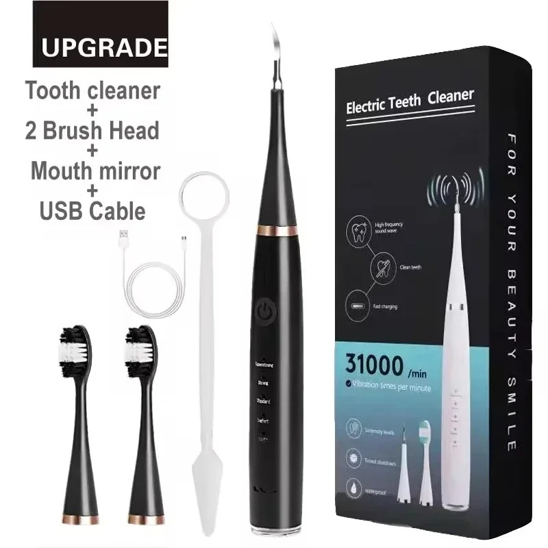 Electric Toothbrush with Sound Wave Cleaning, Teeth Whitening, and USB Charging