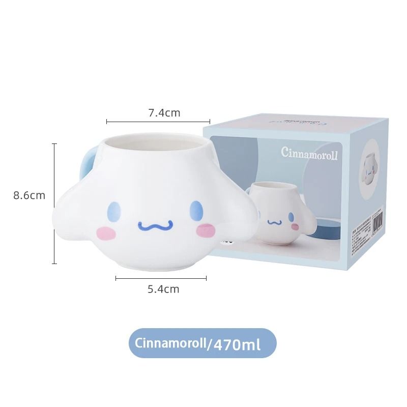 Professional 15 oz Sanrio 3D Relief Ceramic Mug Series
