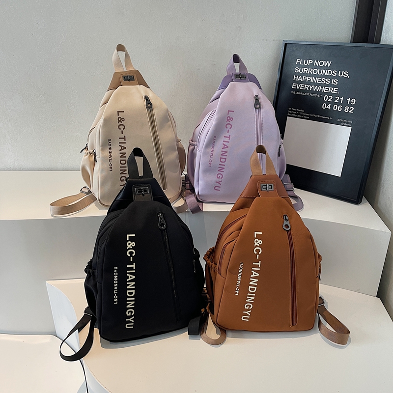 Womens Anti Theft Crossbody Sling Bag Lightweight Multi Pocket Travel Chest Backpack
