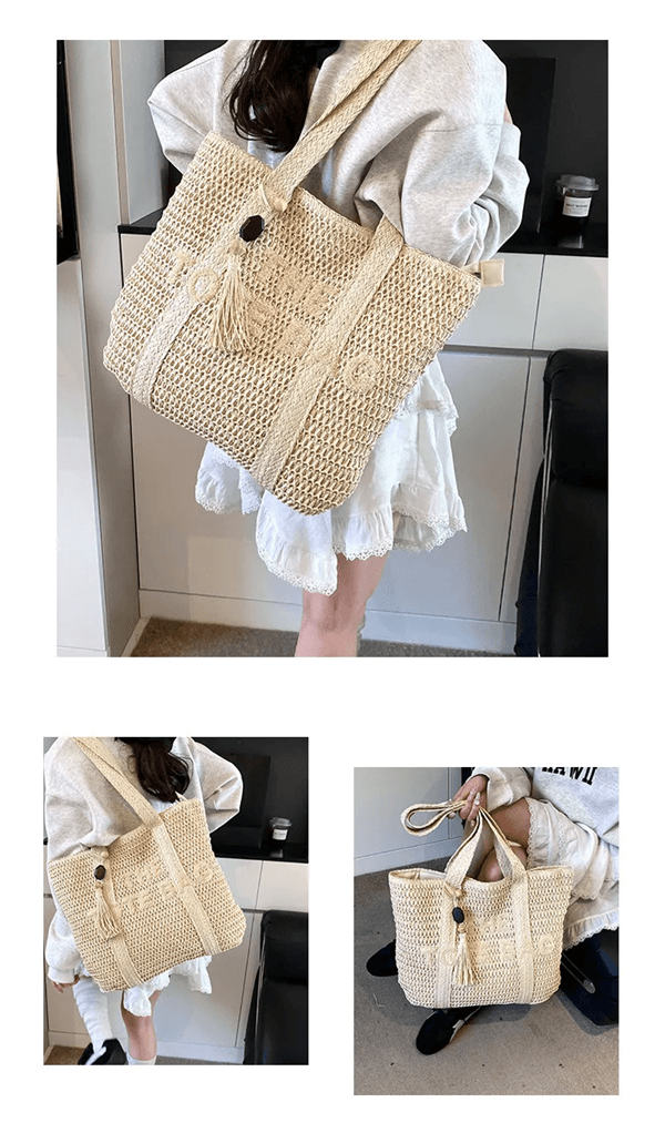 Marseille Woven Straw Tote
