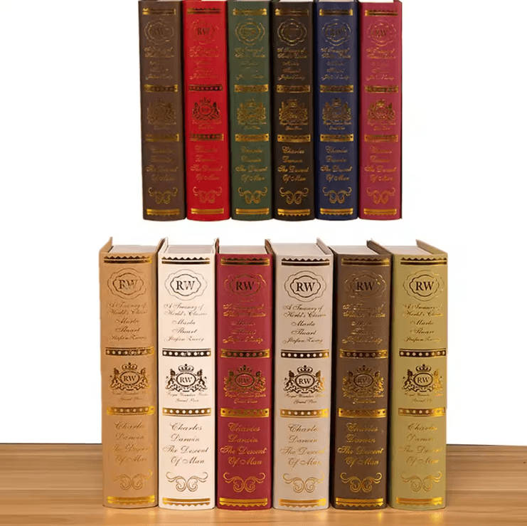 Vintage European Fake Book Decor – Simulation Book Model for Stylish Home Display