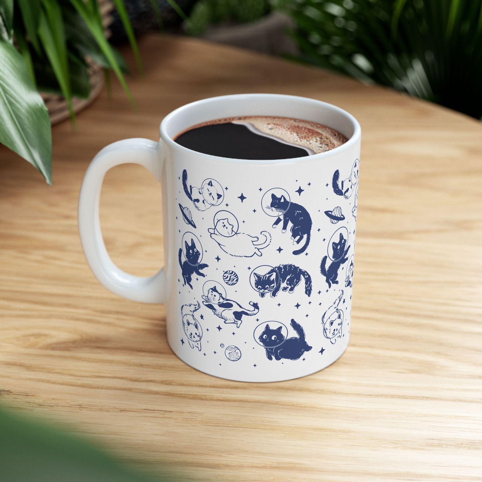 Cat Lover Mug Cute Cat Coffee Cup Aesthetic Animal Mug Gift for Cat Lovers