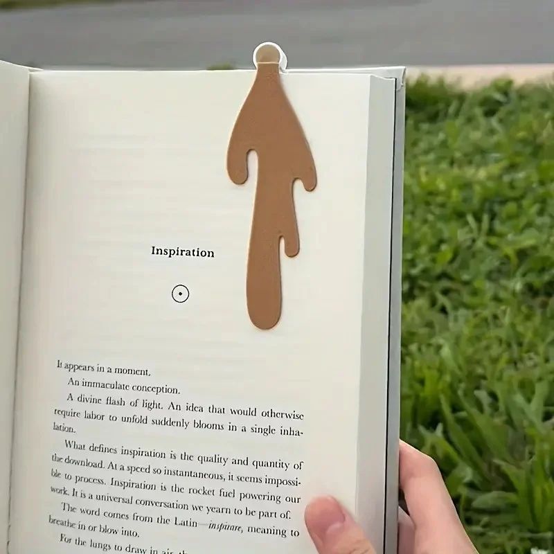 Creative Coffee Cup PU Leather Bookmark Fun Reading Gift for Book Lovers