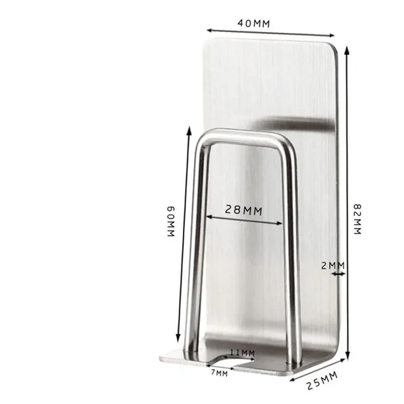 Stainless Steel Wall Mount Toothbrush Holder Bathroom Rack
