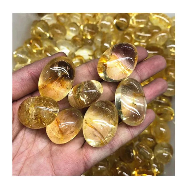 Natural Citrine Tumbled Crystal Stones