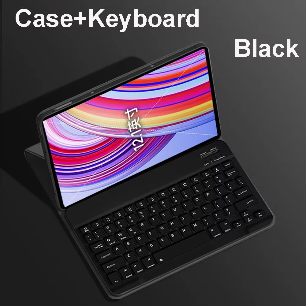 Xiaomi Redmi Pad Pro 12.1 Inch Case with Keyboard – Slim Protective Cover with Detachable Wireless Keyboard & Stand