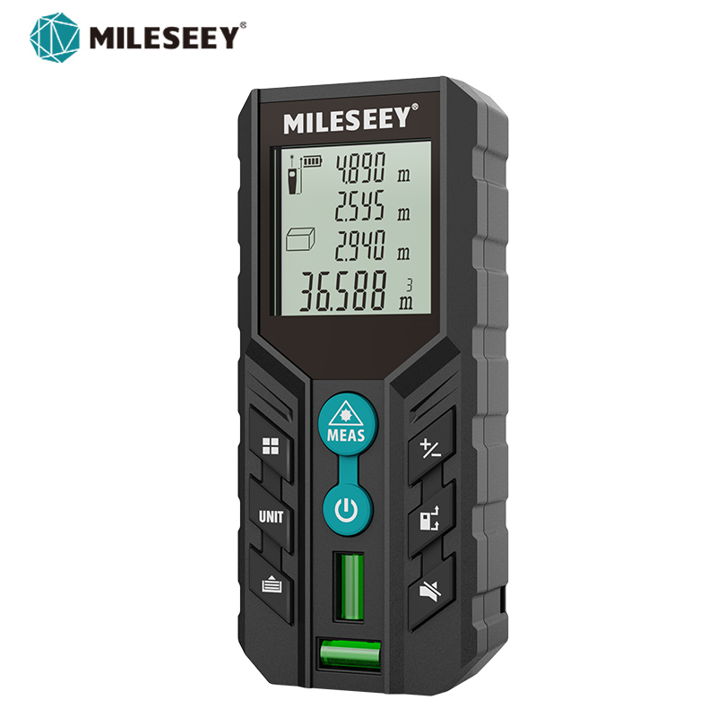 Precision Digital Laser Tape Measure with Bubble Level and Laser Distance Meter