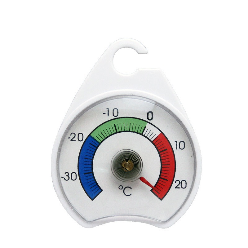 Stainless Steel Mini Refrigerator Thermometer, High Accuracy Dial Temperature Sensor for Freezer Refrigerator Home Use