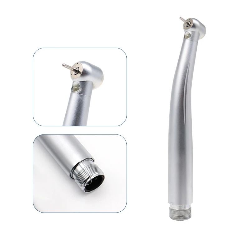 LED Dental High Speed Handpiece With Ceramic Bearing And Air Turbine Design