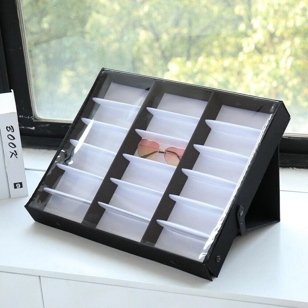 Eyewear Storage Box Organizer Perfect for Glasses & Sunglasses