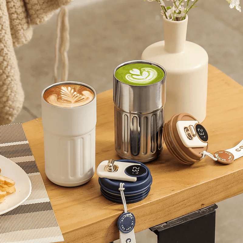 Smart Temperature Display Thermos Bottle Stainless Steel Vacuum Travel Mug