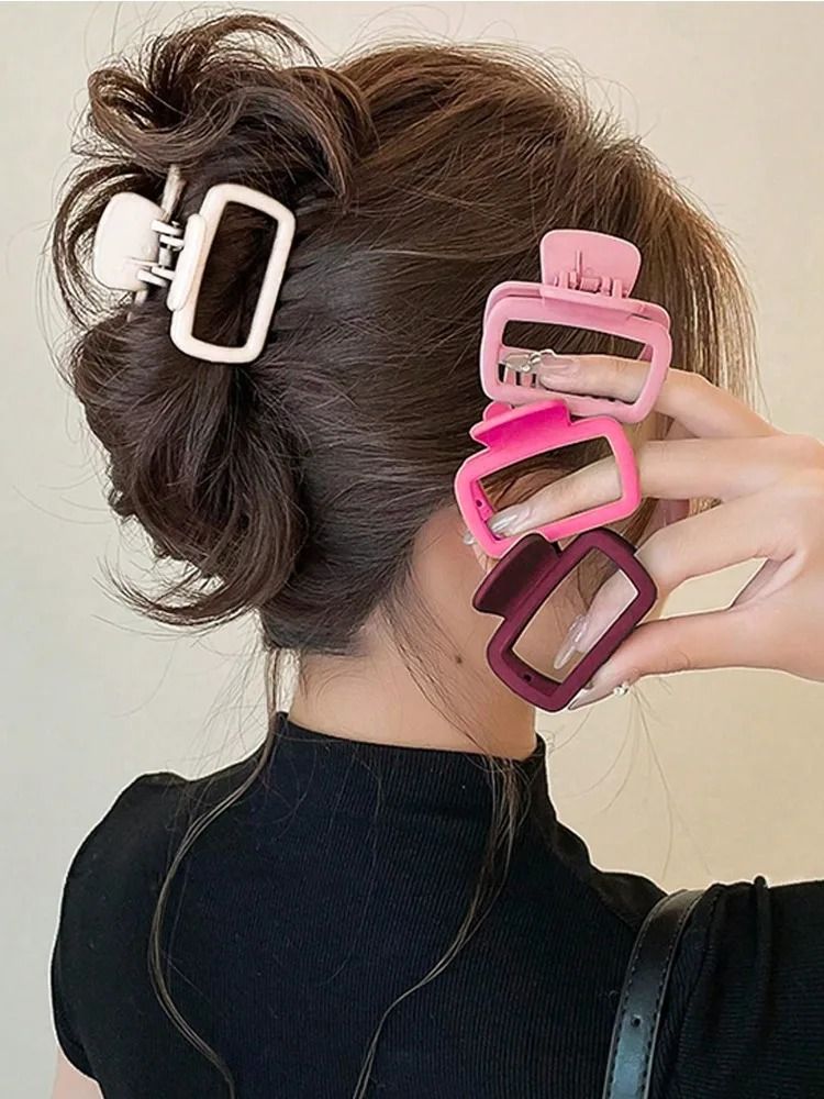 Lightweight Square Hair Claw Clip Set