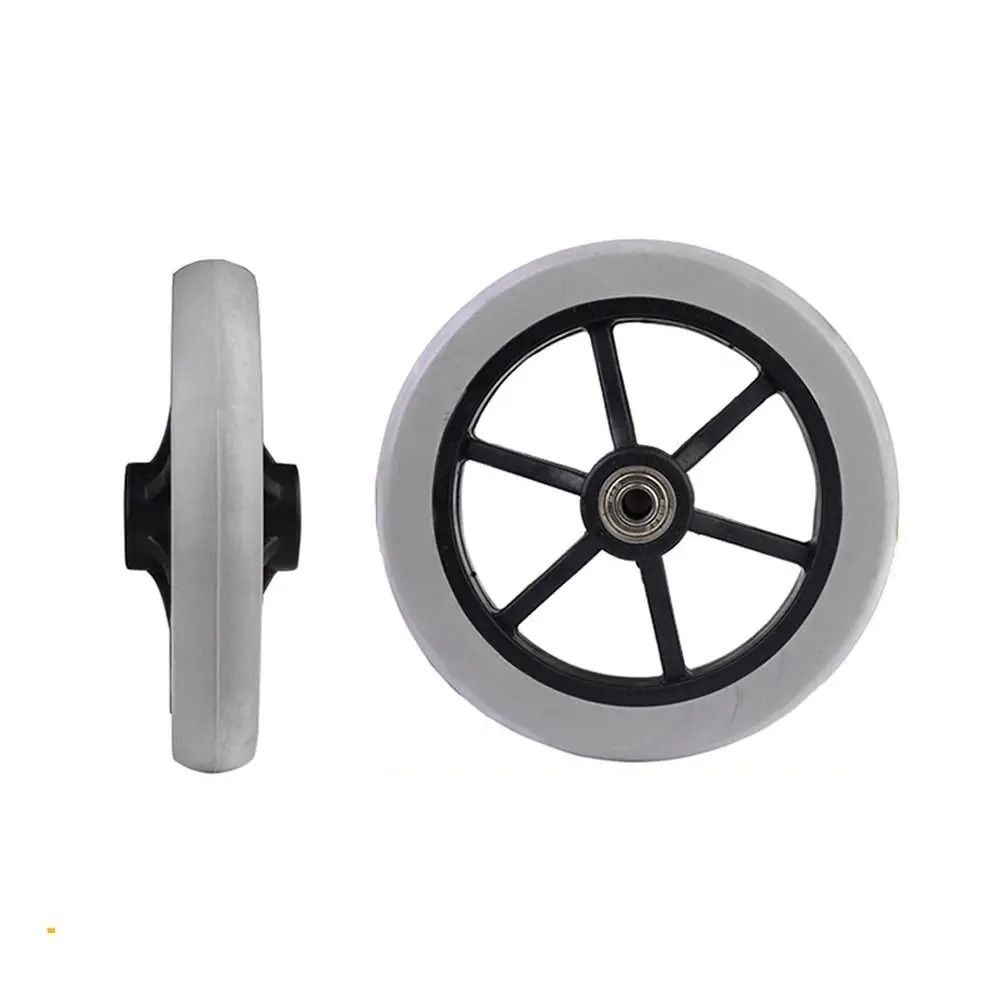 Heavy Duty Wheelchair Front Caster Wheel Solid Tire Replacement 6 7 8 Inch