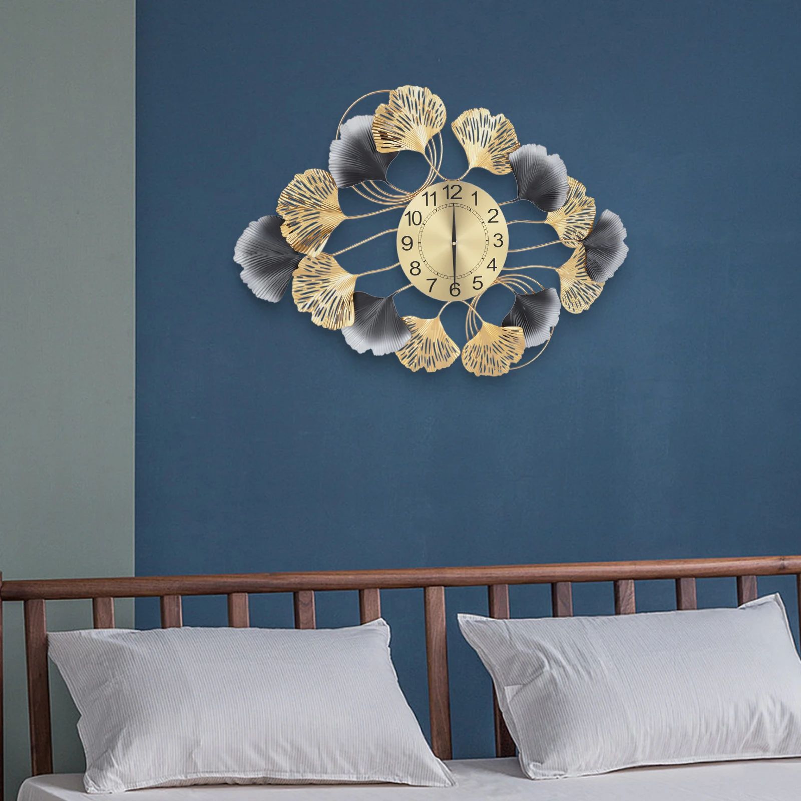 Modern Gold Statement large wall clock for Living Room Decor