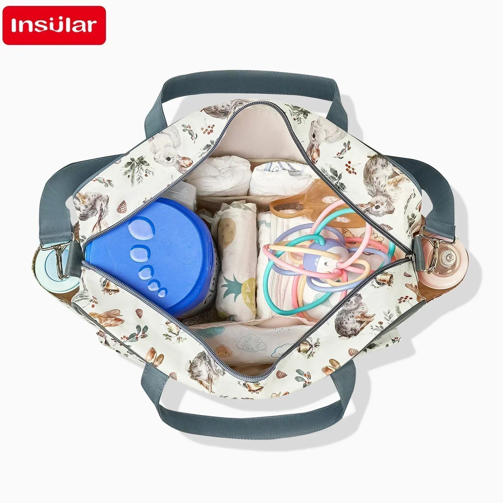 Large Capacity Waterproof Mommy Diaper Bag Messenger & Crossbody Tote