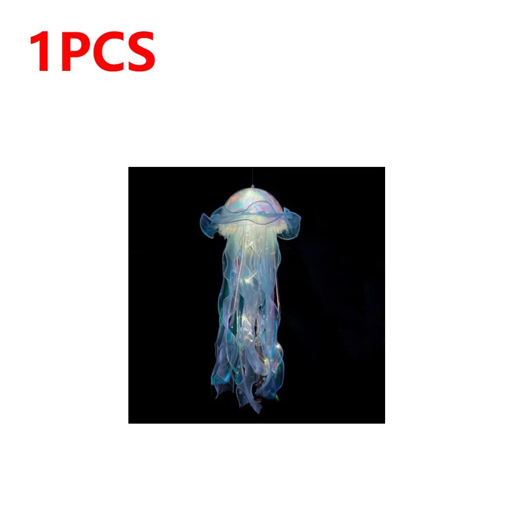 DIY Jellyfish Hanging LED Ceiling Lamp