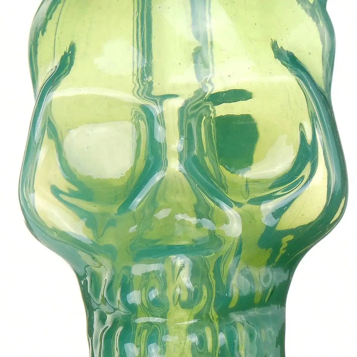 Portable Glass Skull Themed Home Decorating Vase