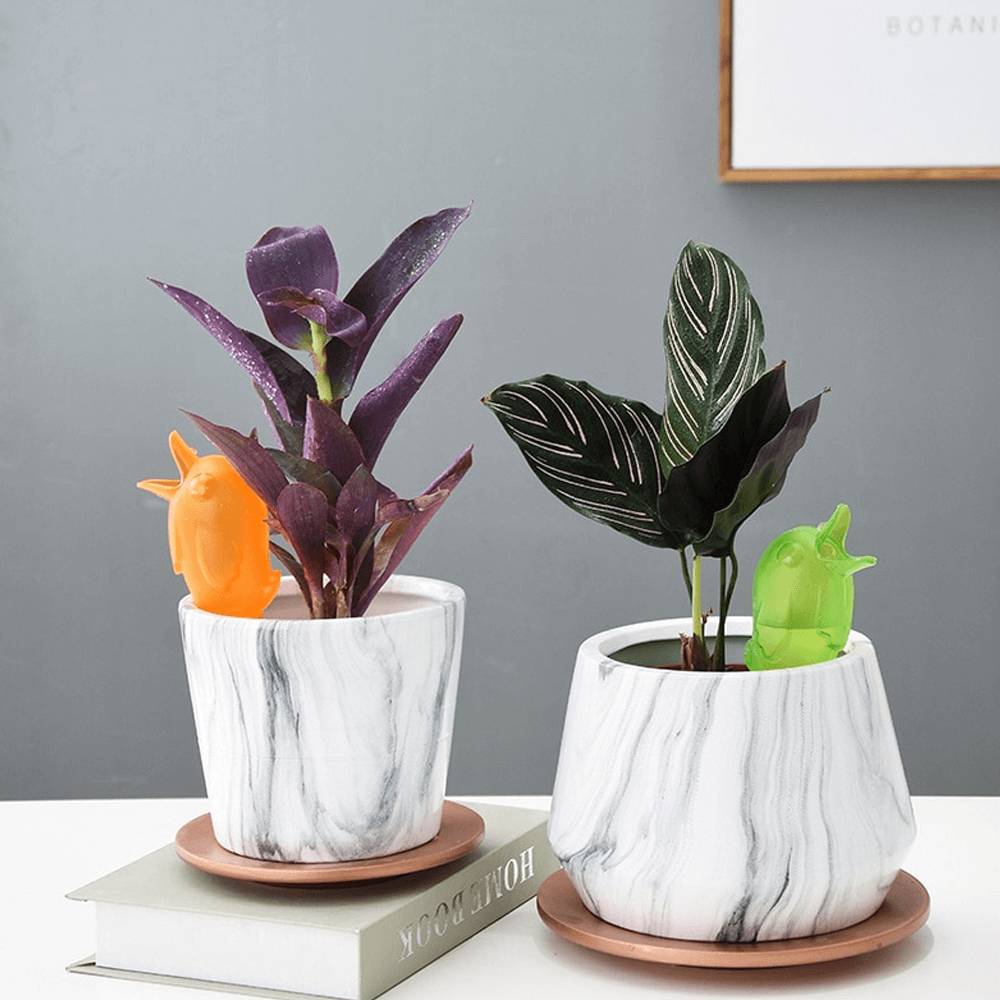 Self Spike Planter Drip Watering Bird