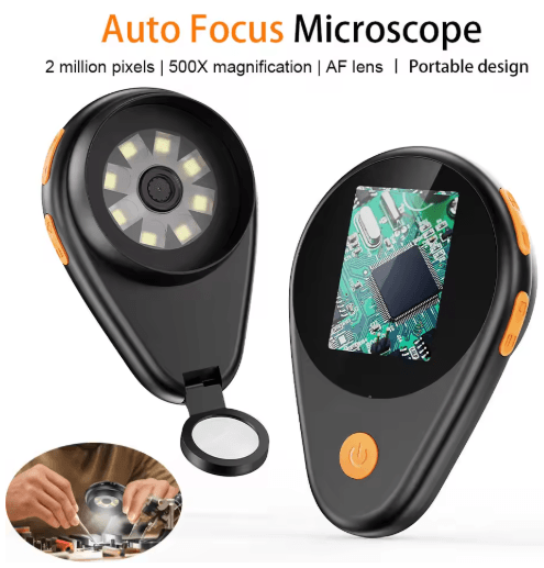 500X Digital Microscope with 2.0-Inch Screen – 1080P USB Microscope for Precision Work