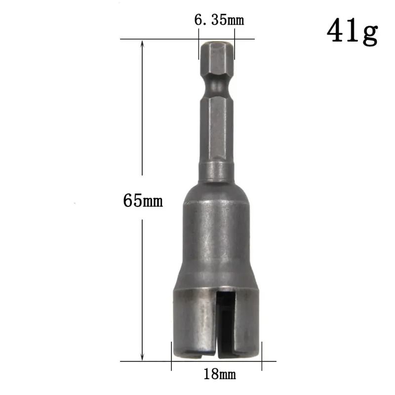 Butterfly Wing Nut Socket Wrench with 6.35mm Hex Shank