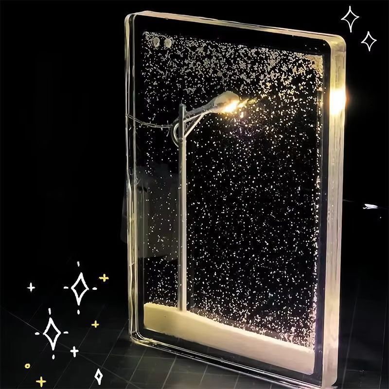 DIY Snow Scene Street Lamp Flowing Night Light Kit