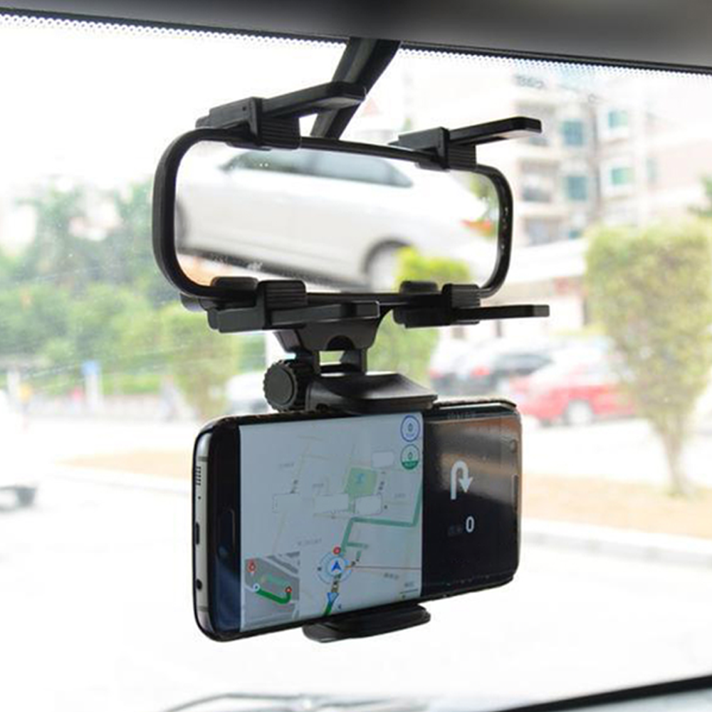 Universal Multifunctional Rear View Mirror Phone Holder - Hands-Free Convenience on the Go