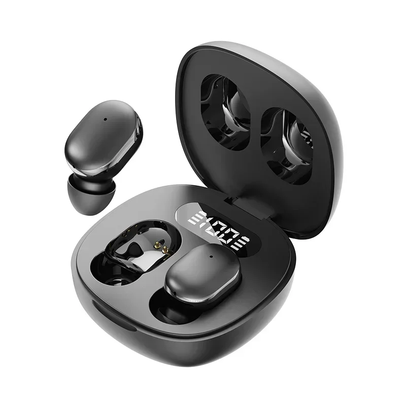 Transparent Wireless Bluetooth Earbuds with ENC Mic and LED Power Display