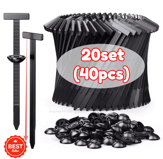 Self-Locking Universal Nylon Cable Ties with Buckle & Pin