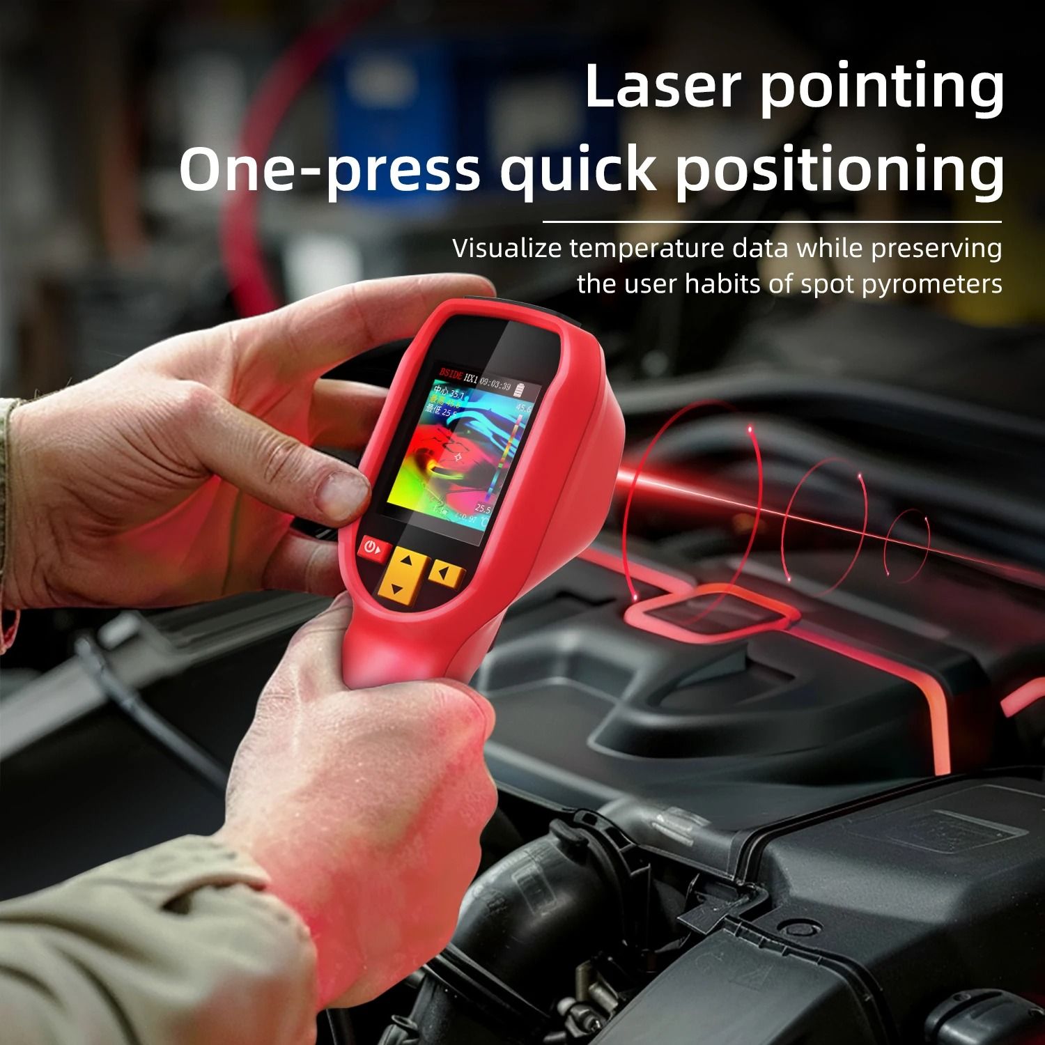 Professional Handheld Thermal Imager Camera with 240x240 Resolution and High Temperature Range Detection