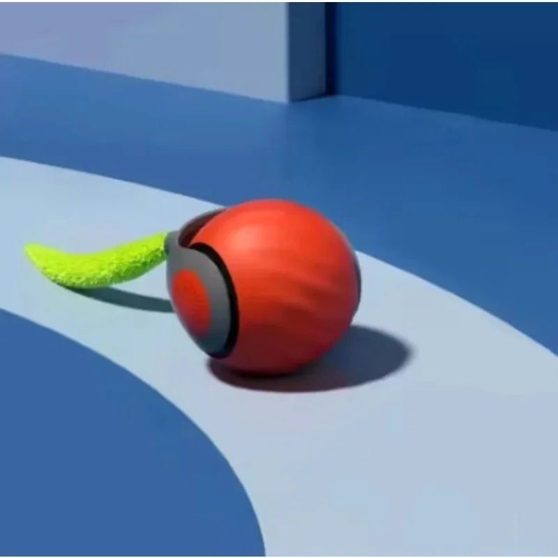 USB Rechargeable Interactive Cat Toy Ball Automatic Smart Cat Toy Rolling Ball with Tail