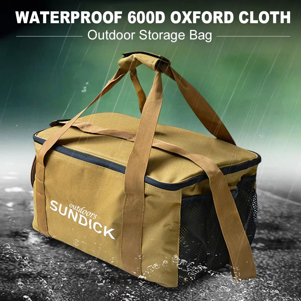 Large Capacity Portable Travel Tableware Bag for Camping and Picnics