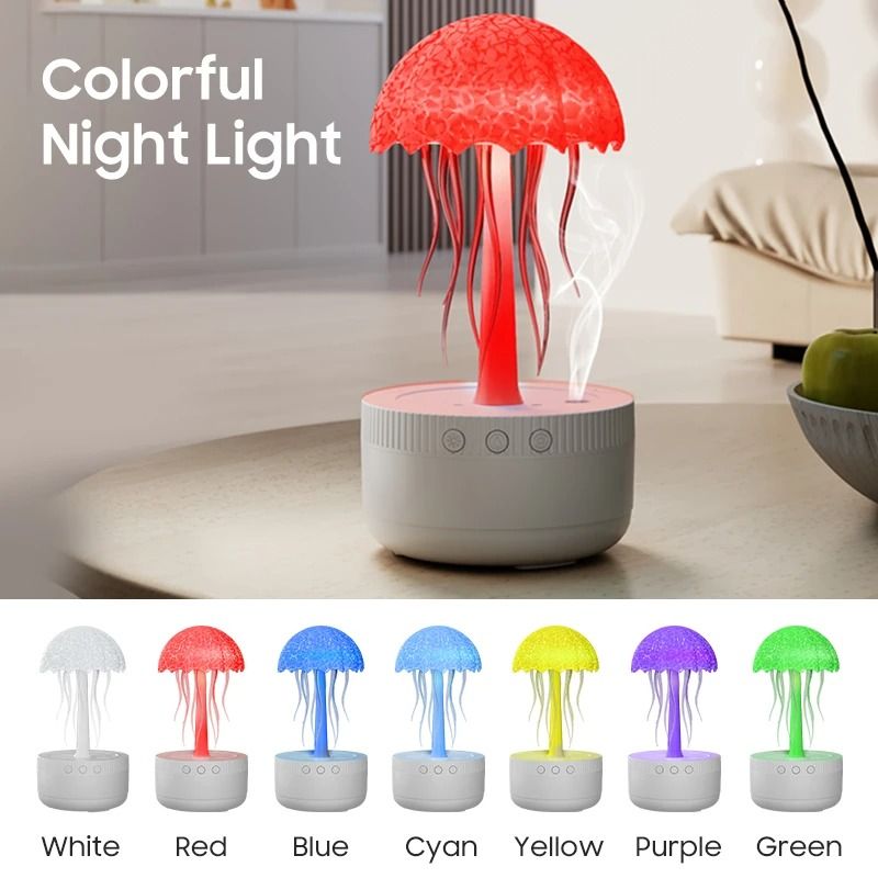 Dynamic Jellyfish Essential Oil Diffuser with Night Light