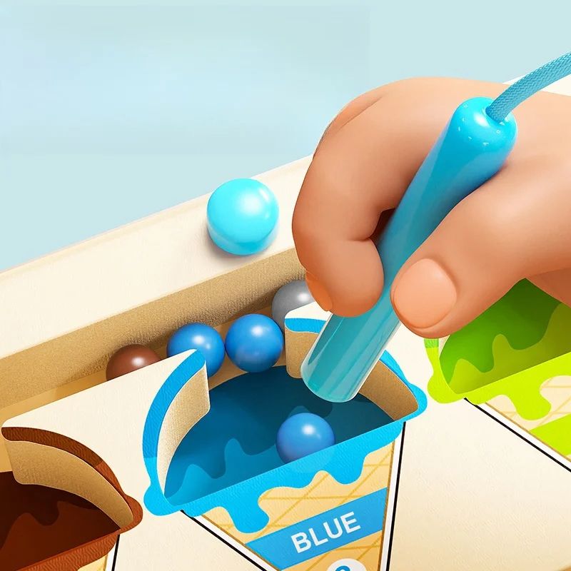 Magnetic Digital Bead Maze Children Puzzle Practice Concentration Training Game for Kids Fun Educational learning Toy