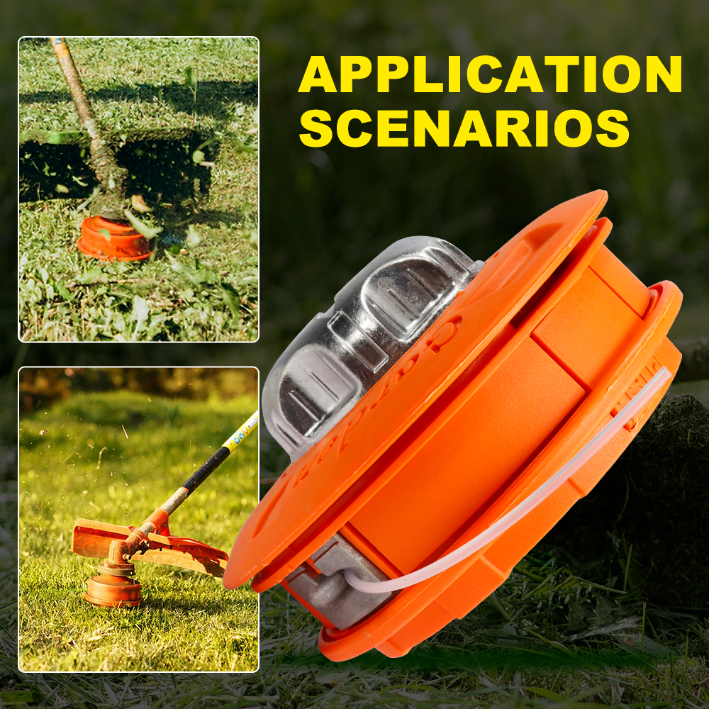 Gasoline Brush Cutter, Brush Mower Bump Spool, Grass Trimmer Cutter Head String Line Saw