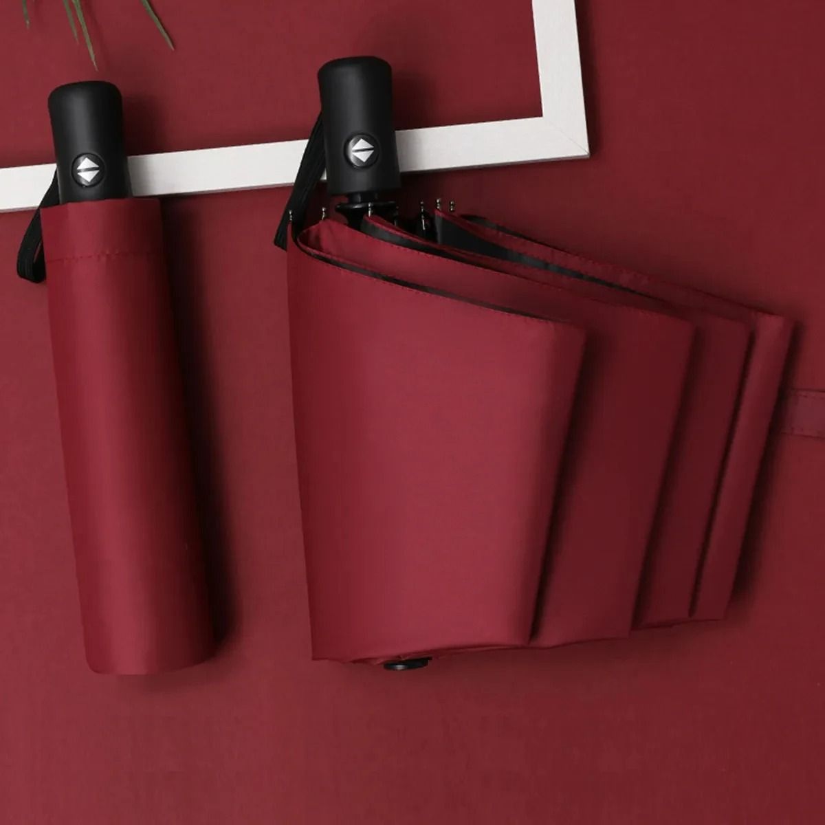 Compact Automatic Folding Umbrella with UV and Rain Protection