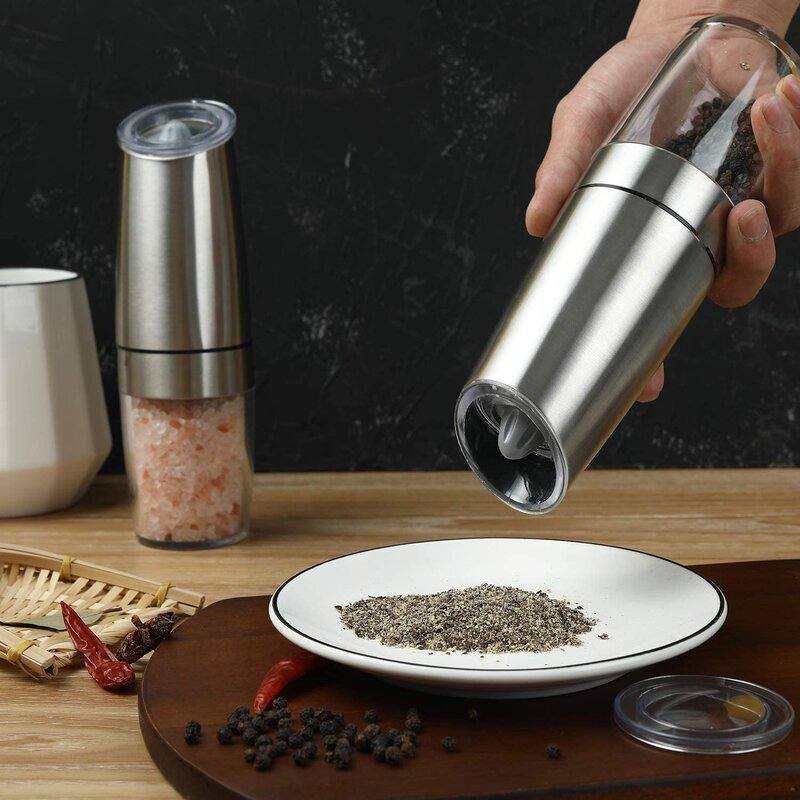 Gravity Electric Pepper and Salt Grinder Set