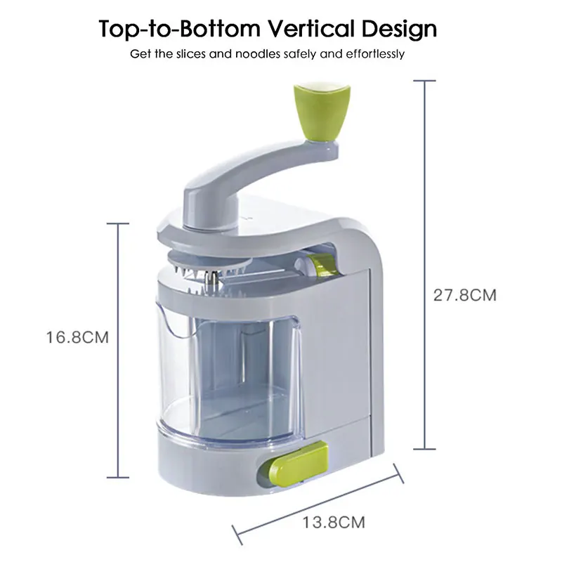 Vegetable Spiralizer with Suction Cup Zucchini Noodle Maker & Veggie Cutter