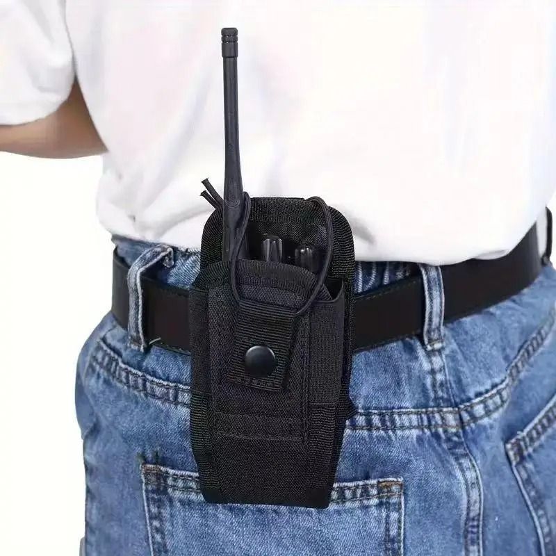 Nylon Walkie Talkie Holster Pouch Waist Carry Bag for Camping Hunting