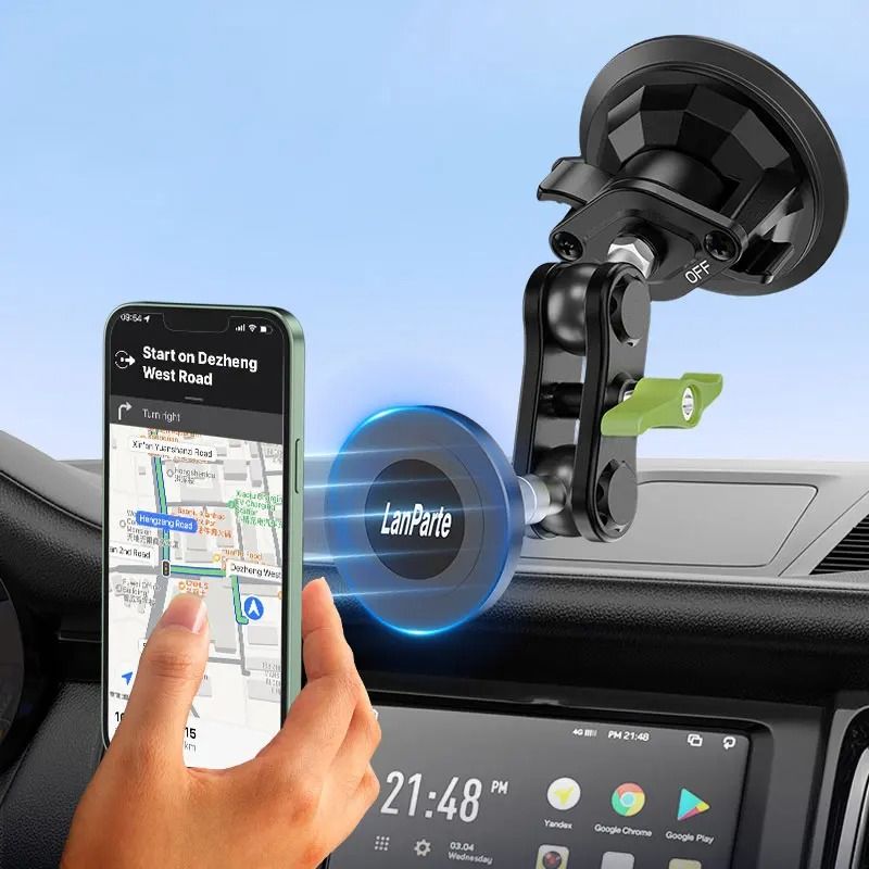 Magnetic Car Phone Holder – Strong 360° Rotatable Dashboard Mount