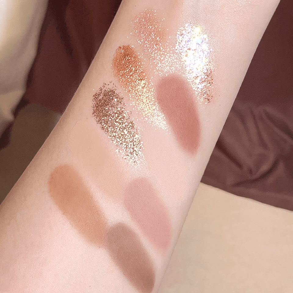 HISYI Star Ten Color Eyeshadow Palette Soft Matte and Pearl Pink Brown