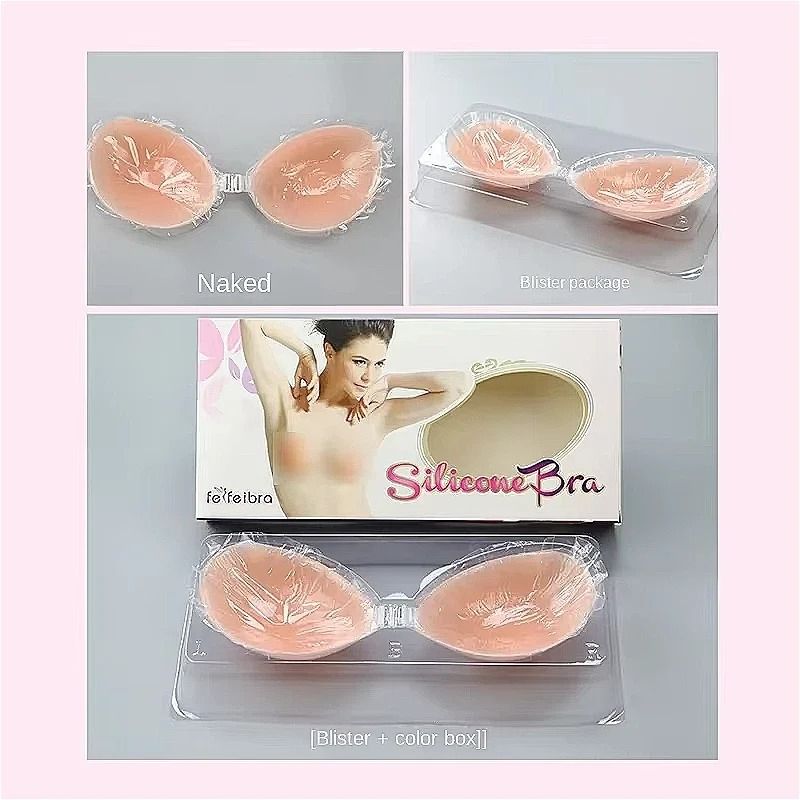 Silicone Invisible Push Up Strapless Bra Stealth Backless Breast Enhancer