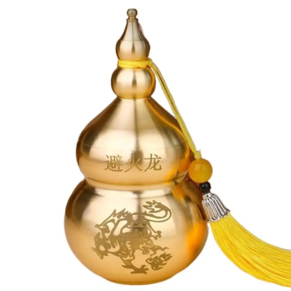 Brass Feng Shui Wu Lou Gourd Statue