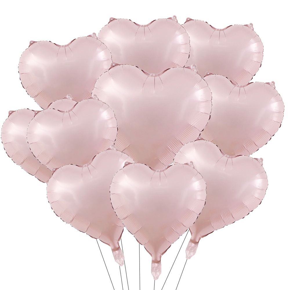 Heart-Shaped Pink Sage Green Balloon for Valentine's Day, Wedding Anniversary, Birthday Party Decor