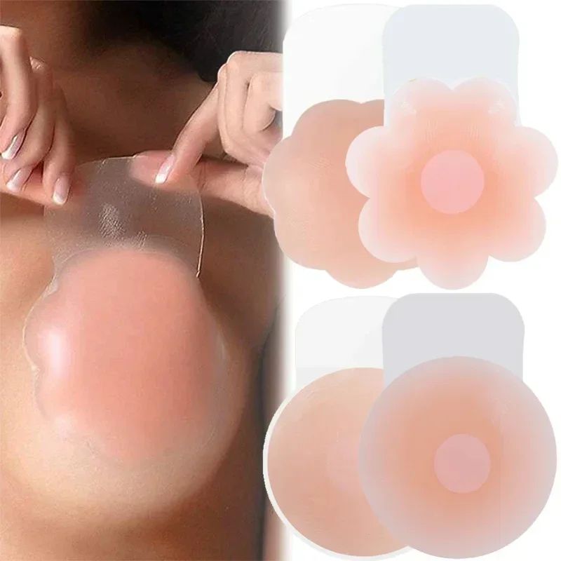 Reusable Silicone Invisible Lift-Up Bra Stickers – Waterproof Strapless Adhesive Breast Petals