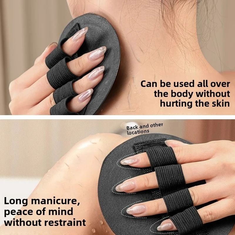 Midnight Edition Soft Rubber Body Scrubber Set