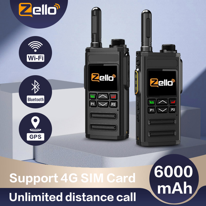 Android POC Radio Professional Long-Range Walkie Talkie with SIM & Bluetooth