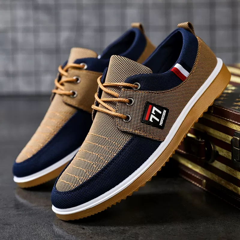 Vulcanized Work Loafers, Men's Casual Shoes, Lightweight Canvas Sports Shoes