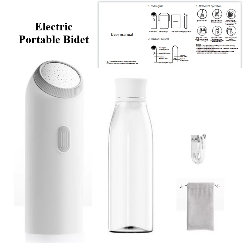 Portable Travel Bidet Rechargeable Personal Bidet Sprayer for Hygienic Cleaning