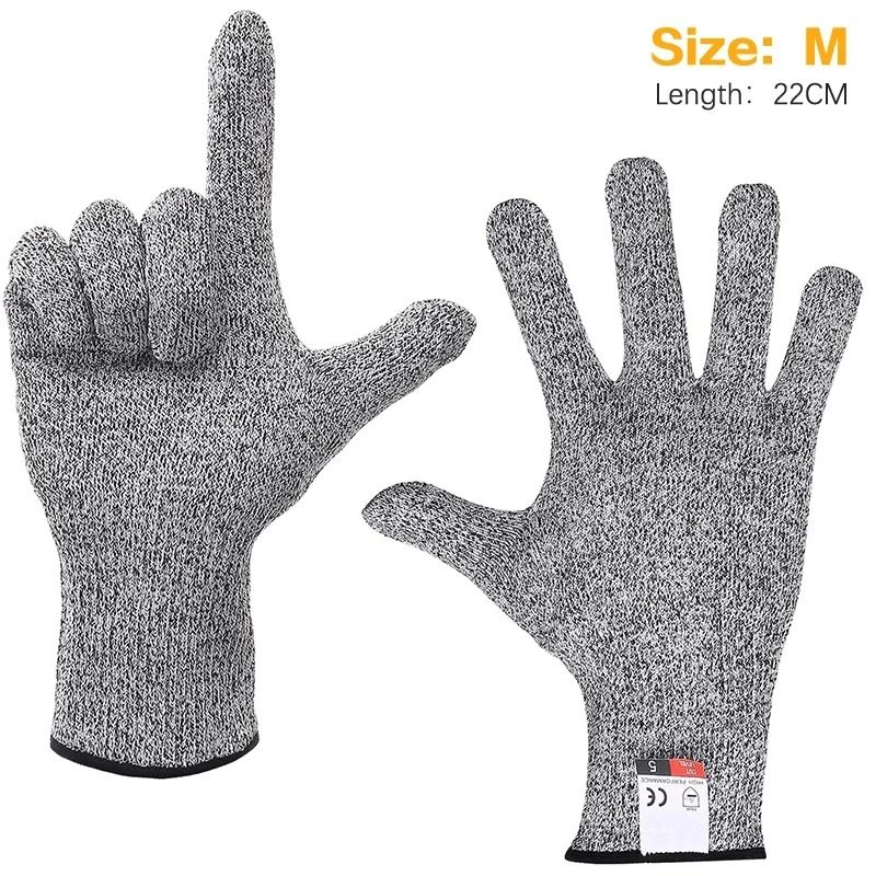 Level 5 Safety Protection Anti-Cut Gloves Cut-Proof and Stab-Resistant Metal Mesh Butcher Gloves