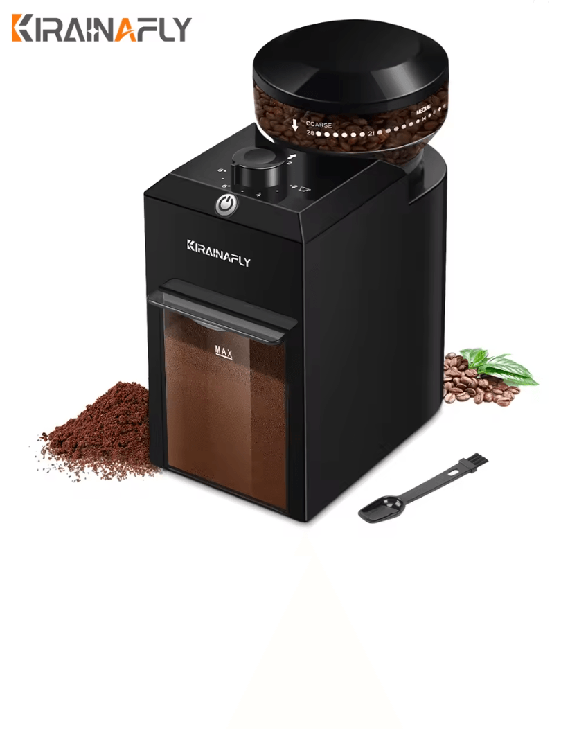 Electric Burr Coffee Grinder with 28 Settings for Espresso French Press and Drip Brewing